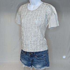 J. Crew eyelet shirt